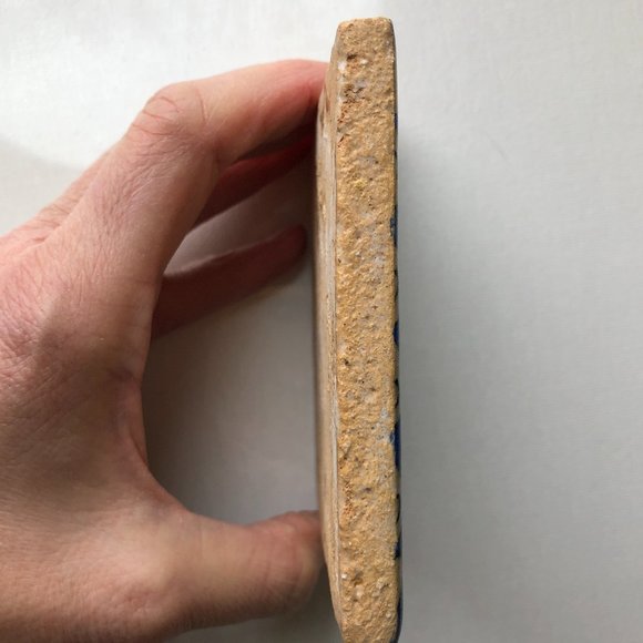 Tuscan Handpainted Ceramic Floral tile - Picture 3 of 5